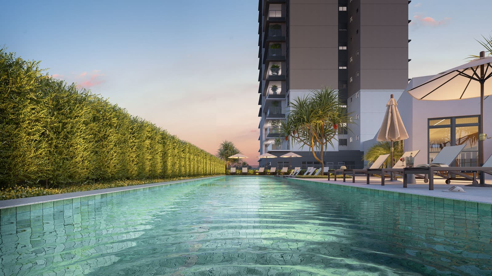 Piscina com borda infinita